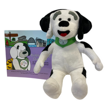 Load image into Gallery viewer, Bobby the sensory soft toy and book.
